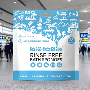 <span class=keywords><strong>Toallitas</strong></span> Desechables Personales con Jabón, Esponjas para Lavar el Cuerpo sin Enjuague - Product Image 2