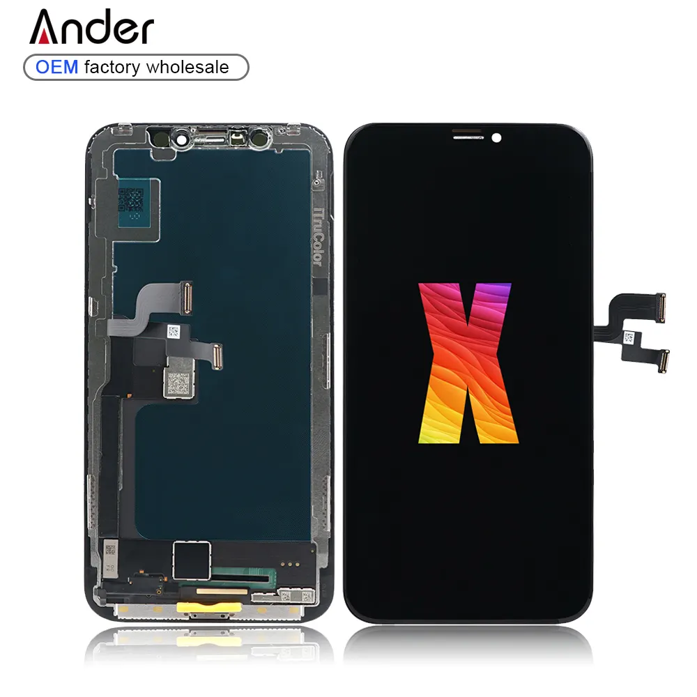 High Quality Mobile Phone Lcd Hard Oled Digitizer Touch Screen For Iphone X