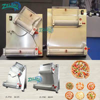 Machine à rouler la pâte à pizza 50-500g, mouleuse à pizza automatique et semi-automatique, étaleur de pâte compact pour la fabrication de pizzas