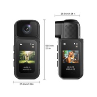 Mini cámara portátil magnética con pulgar con lente giratoria 1080P Cámara corporal Conexión WIFI para grabación de deportes de aventura al aire libre