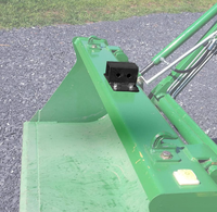 Receptor de enganche de 2 pulgadas para cucharón de tractor, receptor de enganche de remolque de 2 pulgadas, enganche de remolque Clase 3 con orificios, funciona bien para cucharón de tractor