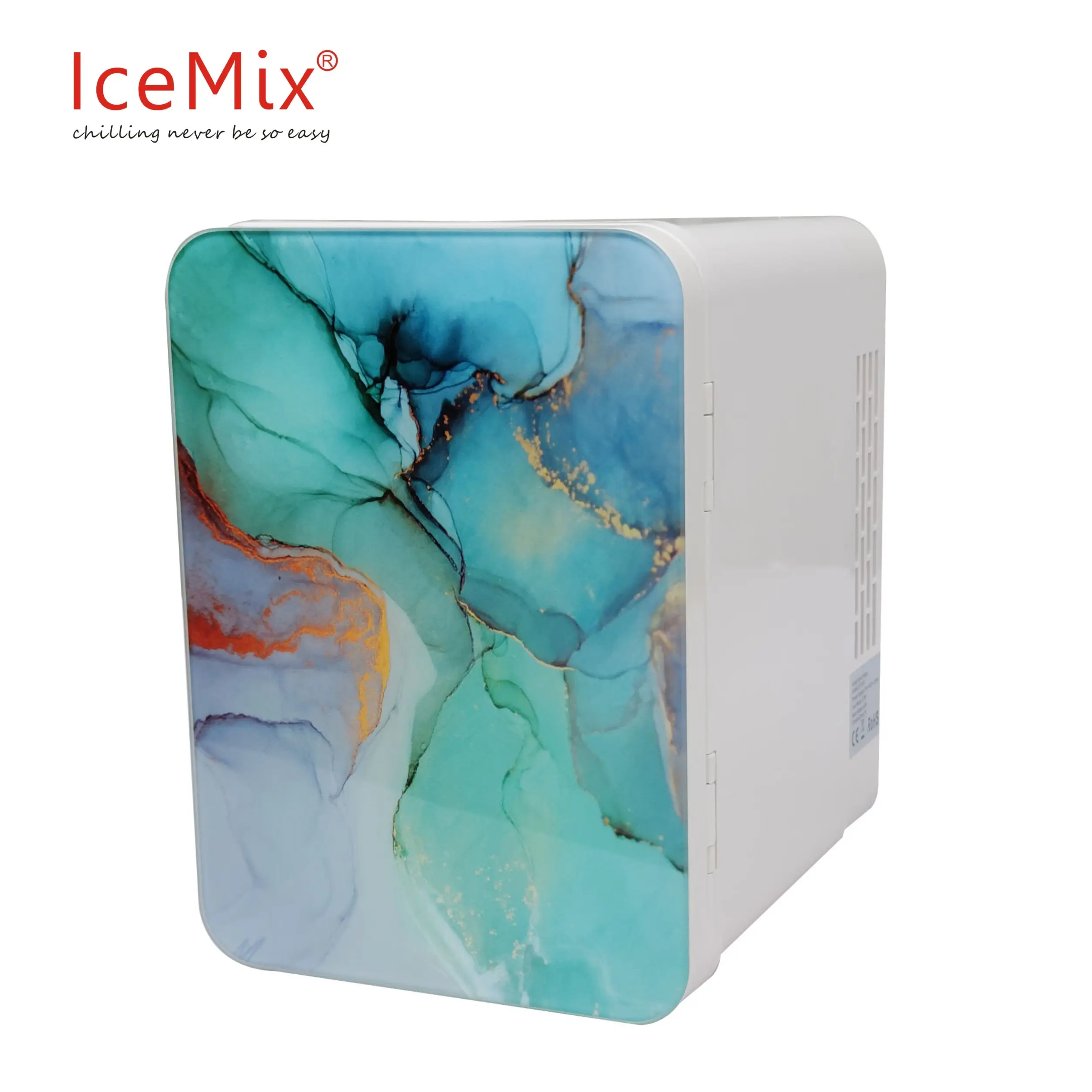 4L en popüler renkli mermer kapı özel taşınabilir kozmetik güzellik buzdolabı Mini buzdolabı cilt bakımı için buzdolabı