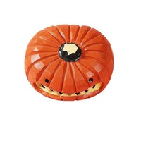 Ornements sculptés sur bois, citrouille d'Halloween, artisanat pur, fruits et légumes simulés sur mesure, décoration de bureau amusante