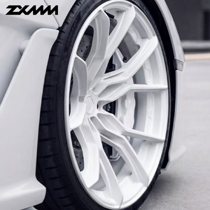 ZXMM Cerchio Forgiato Monoblocco in Lega di Alluminio Bianco a Razze Concave Profonde 5x120 5x114.3 18 19 <span class=keywords><strong>20</strong></span> <span class=keywords><strong>21</strong></span> <span class=keywords><strong>22</strong></span> <span class=keywords><strong>23</strong></span> <span class=keywords><strong>24</strong></span> per Audi RS4 - Product Image 2
