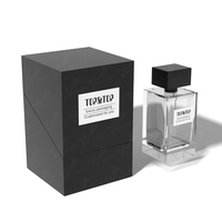 Bouteille de Parfum en Verre Vide Transparent de 50 ml avec Bouchon à Sertir, Conception Professionnelle OEM ODM, Étiquettes Personnalisées