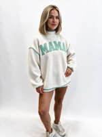 Sweat-shirts à col montant pour femmes en polaire sherpa, avec impression de lettres en relief, coupe décontractée, style urbain, respirant, toutes saisons