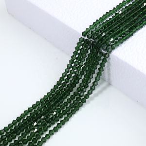 Wholesales 4mm Crystal <b>Beads</b> Faceted <b>Glass</b> Rondelle Loose <b>Beads</b> sharp Shape for DIY Earring <b>Bracelet</b> Necklace Jewelry Making - Product Image 2