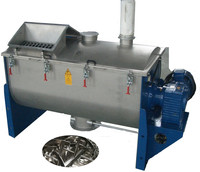 Petite machine à mélanger le détergent en poudre manuelle, prix de la machine à fabriquer du détergent en poudre, équipement de mélangeur à ruban horizontal, chauffage électrique