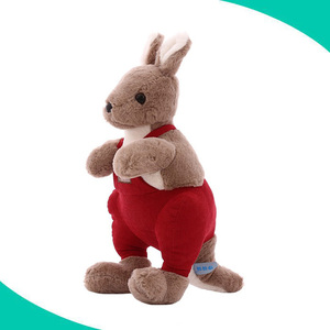 Logo personnalisé <span class=keywords><strong>j</strong></span>'aime australie kangourou animal en peluche jouet avec bébé - Product Image 2