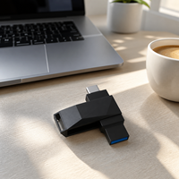 Clé USB 64 Go 128 Go USB C Type C double interface en métal, clé USB OTG, clé mémoire