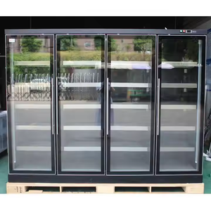 Vitrine réfrigérée commerciale pour boissons avec porte vitrée, design vertical, pour l'affichage de légumes frais, mode de refroidissement par air - Product Image 2