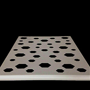 Plaque en aluminium perforée sur mesure, façade extérieure de l'entrée du bâtiment - Product Image 4