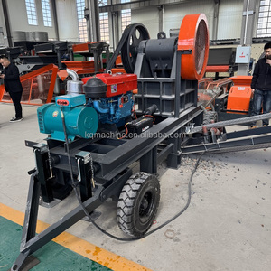 Bán Chạy Nhất Máy Nghiền Hàm Với Trung Chuyển Và Băng Tải Nhỏ Pe150 * 250 Máy Nghiền Hàm Với Động Cơ Diesel - Product Image 1