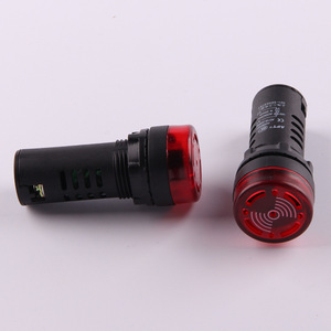 Lampe indicatrice Ad16-22 24V LED rouge avec fonction d'alarme pour usage industriel - Product Image 3