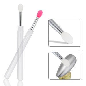 Pinceau à maquillage en silicone <span class=keywords><strong>pour</strong></span> les <span class=keywords><strong>ongles</strong></span>, applicateur de poudre transparent réutilisable <span class=keywords><strong>pour</strong></span> miroir et pigments Aurora, bâton de poudre <span class=keywords><strong>magique</strong></span> <span class=keywords><strong>pour</strong></span> miroir - Product Image 2