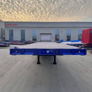 Semirremolque Tipo de acero Remolque plano Carrocería Camión Remolques - Product Image 5