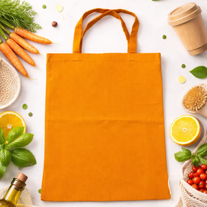 Bolsa de Compras Reutilizable de Algodón Natural con Logotipo Personalizado, Ecológica, para Uso Promocional - Product Image 1