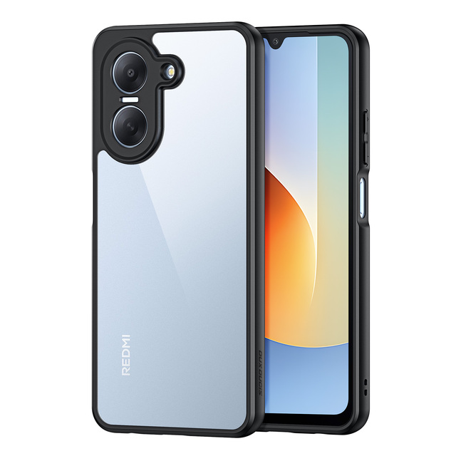 Minimalist Style Frosted Feel PC+TPU Shockproof Transparent Back Cover Phone Case for Redmi A7 4G-A5 4G-Poco C81x-C71