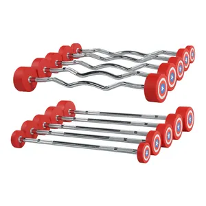 Gratis Verzending Commerciële Gym Apparatuur MND-WG007 Pu Krul Barbell