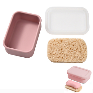 Vazamento Silicone Prova Sabonete Caso Viagem com Drenagem Camada, Tamanho de Viagem Higiene, Sólido Shampoo Bar Titular Sabonete Box - Product Image 1