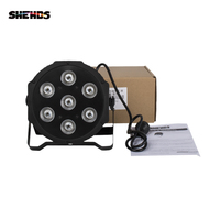 Bon prix Spot Led plat par 7x12W RGBW pour le spectacle de fête de mariage Lumières portables de fête Dj