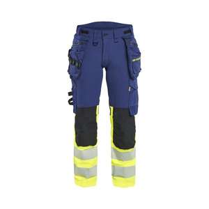 BLAKLADER - 702516488933D22 Pantalón Mujer Hi-Vis 4 vías stretch Azul marino/Amarillo Hi-vis-EAN 7330509928929 ROPA DE TRABAJO DE LA HI-VIS - Product Image 4