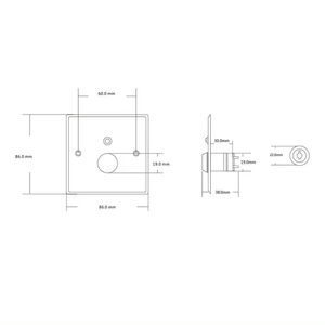 Access Control Durable Electrical <strong>Key</strong> Lock <strong>Button</strong> 304 Stainless Steel <strong>Exit</strong> Push Switch <strong>Metal</strong> <strong>Key</strong> <strong>Button</strong> - Product Image 6