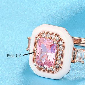 Anillo Cuadrado de Plata de Ley 925 con Gema Azul Brillante Clásica y Esmalte Negro para Mujer y Hombre, Joyería Hecha a Mano para Boda - Product Image 4