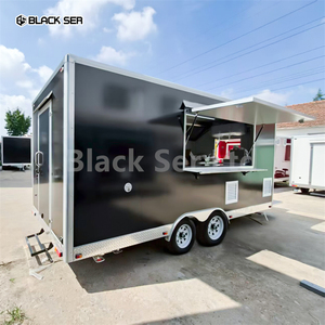 Blackser Standard australiano 4.8m in fibra di vetro in alluminio Mobile Food camion rimorchio per la vendita nuovo carrello Fast Food - Product Image 2