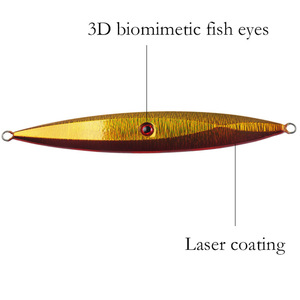 Señuelo de Pesca Jigging de 200g, Metalizado, para Pesca Lenta en Alta Mar, Pesca en Barco, Agua Salada, Placa de Hierro, Cebo Artificial - Product Image 3