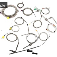 Sonde de température industrielle en acier inoxydable RTD PT100 Vis K Type Capteur de température Thermocouple