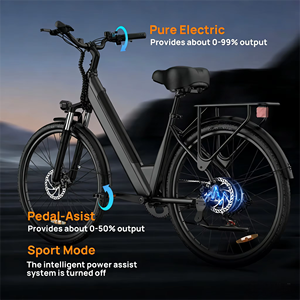 Bicicleta Eléctrica Urbana con Certificación CE del Reino Unido, 250W, 45km de Autonomía, Diseño de Pedal con Asistencia, Batería de Litio, Sensor, 7 Velocidades - Product Image 3