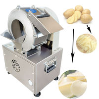Coupe-légumes électrique multifonction automatique commercial Trancheuse électrique automatique commerciale pour machines à fruits et légumes