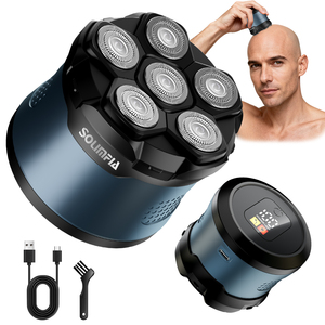 HT-965 <span class=keywords><strong>Tondeuse</strong></span> à <span class=keywords><strong>cheveux</strong></span> électrique à 6 têtes pour hommes-Sans fil, étanche, rechargeable, affichage LED - Product Image 2
