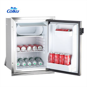 Colku DC-50 Acier Inoxydable Mini Rv Marine Intégré Réfrigérateur <span class=keywords><strong>12</strong></span> Volts Double Zone Réfrigérateur 50L Congélateur pour Bateaux - Product Image 3