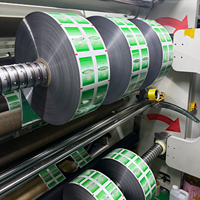 Films d'emballage en rouleau pour sachets et stickpacks alimentaires en plastique laminé, avec impression personnalisée, en feuille d'aluminium laminée PE et manchons thermorétractables