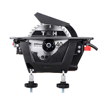 Scie circulaire électrique TEH 1800W, profondeur de coupe de 60 mm pour le travail du bois DIY et industriel avec lame de 200 mm