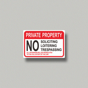 Panneaux d'avertissement personnalisés de haute qualité interdisant l'intrusion dans le <span class=keywords><strong>domaine</strong></span> privé pour la chasse et la pêche - Product Image 1