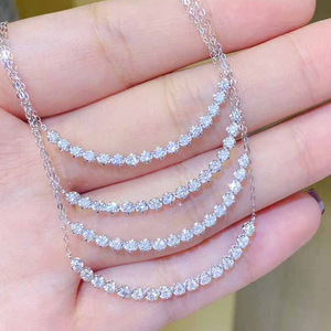 Collana con Ciondolo Classico a Faccina Sorridente Semplice da Donna, con Gemme Miste, Catena a Clavicola in Lega di Rame, Gioielli - Product Image 4