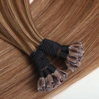 Extensions de cheveux en kératine russe brute de qualité supérieure, pointes en U, lisses et soyeuses, prix d'usine en gros pour salon