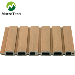 Panneau de clôture composite WPC rainuré et cannelé, résistant aux UV, imperméable, durable, facile à installer pour <span class=keywords><strong>jardin</strong></span> extérieur - Product Image 2