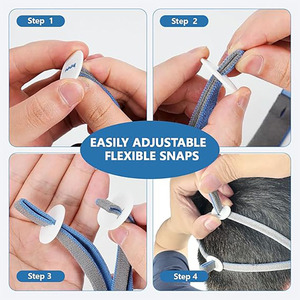 Fabricación de fábrica P10 Sistema De Almohada nasal Correa de repuesto para la cabeza Cojín de silicona azul/gris Máscara nasal con correa para la cabeza - Product Image 5