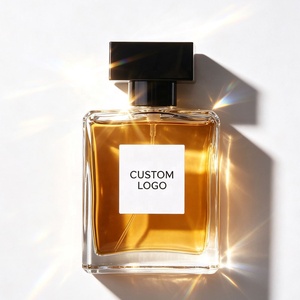 Factory Stock Luxury Empty Flat Clear Custom 20ml 30ml 50ml 100ml Mist Spray Glass Perfume Oil Bottle