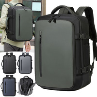 Sac à dos de voyage professionnel multifonctionnel extensible et étanche pour homme, avec compartiment pour ordinateur portable, en tissu Oxford, à compression sous vide, idéal pour les déplacements transfrontaliers