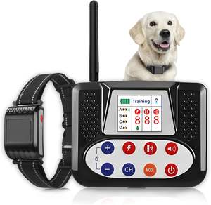 Système de clôture sans fil pour chien Clôture électrique avec grand écran LCD Collier de dressage <span class=keywords><strong>portable</strong></span> pour chien Signal 2.4G Murs pénétrants - Product Image 1