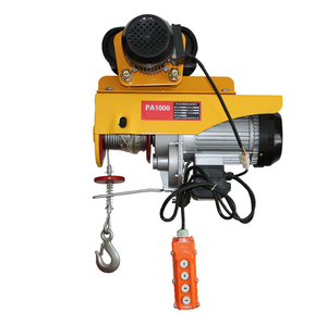 1000kg Mini Electric Hoist Winch PA500 PA1200 - Running I-Beam Wire Rope Traveling <strong>Trolley</strong> for <strong>Material</strong> <strong>Handling</strong> - Product Image 2