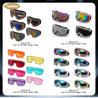 Lunettes de fête YACHEN en plastique coloré avec strass, lunettes scintillantes en cristal Y2K, lunettes enveloppantes en gros pour femmes, pour rave, scène, séance photo