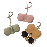 Étui à lunettes de soleil portable de mode supérieure avec sangle de cou sac pince pochette à lunettes pour les voyages en plein air LOGO personnalisé en gros