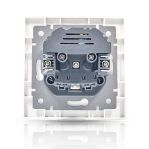 Ngọn lửa chống cháy PC bảng điều chỉnh thiết bị chuyển mạch và ổ cắm Châu Âu Đức Schuko tường ổ cắm cắm với A + C sạc cổng USB DC 5V 2.1A - Product Image 6