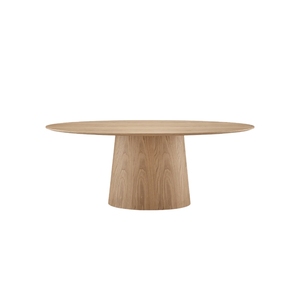 Tavolo da Pranzo di Design Nordico Moderno e Lussuoso in <span class=keywords><strong>Legno</strong></span> Massello con Finitura <span class=keywords><strong>Naturale</strong></span> per Casa, Ristorante, Ingresso o Laboratorio - Product Image 1